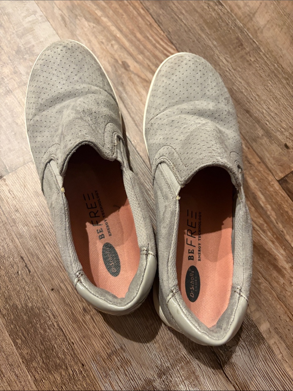 Dr. Scholl's BE FREE Slip-On Loafers in Light Gray. Women’s.